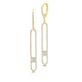 Uneek Dangling Diamond Earrings - LVEAD968Y photo