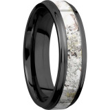 Lashbrook Black Zirconium 6mm Men's Wedding Band - Z6FGE13_KINGSSNOW+POLISH photo2