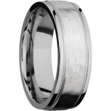 Lashbrook Cobalt Chrome 7.5mm Men's Wedding Band - CC7.5FGEW2UMIL+HAMMER_POLISH photo2