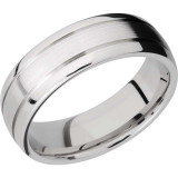 Lashbrook Cobalt Chrome 7mm Men's Wedding Band - CC7D2.5+SATIN_POLISH photo