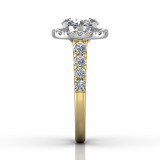 Martin Flyer Two Tone 18k Gold FlyerFit Engagement Ring photo4