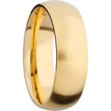 Lashbrook 14k Yellow Gold 7mm Men's Wedding Band - 14KY7D-P+SATIN photo2