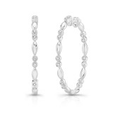 Uneek Cahuenga Inside-Out Diamond Hoop Earrings - LVEWA7528W photo