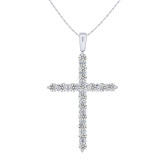 Uneek Cross Diamond Pendant - LVNDNC161W photo