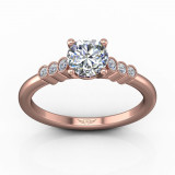 Martin Flyer 14k Rose Gold FlyerFit Engagement Ring photo2