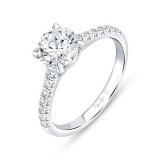 Uneek Timeless Round Diamond Engagement - R1005RB-150 photo