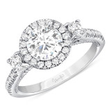 Uneek Us Collection Round Diamond Engagement Ring - SWUS308RD-6.5RD photo